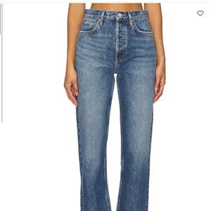 90s Pinch Waist High Rise Straight Jeans